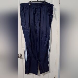 Men's Navy Tennessee Titans Track Pants with White Stripes